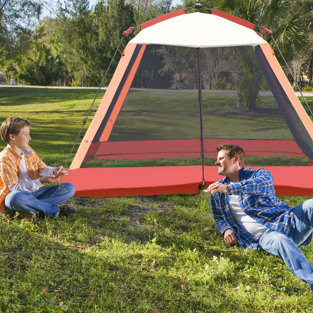 Gymax Portable 6 Person Automatic Pop Up Family Tent Easy Set-up Camping Hiking with  Bag