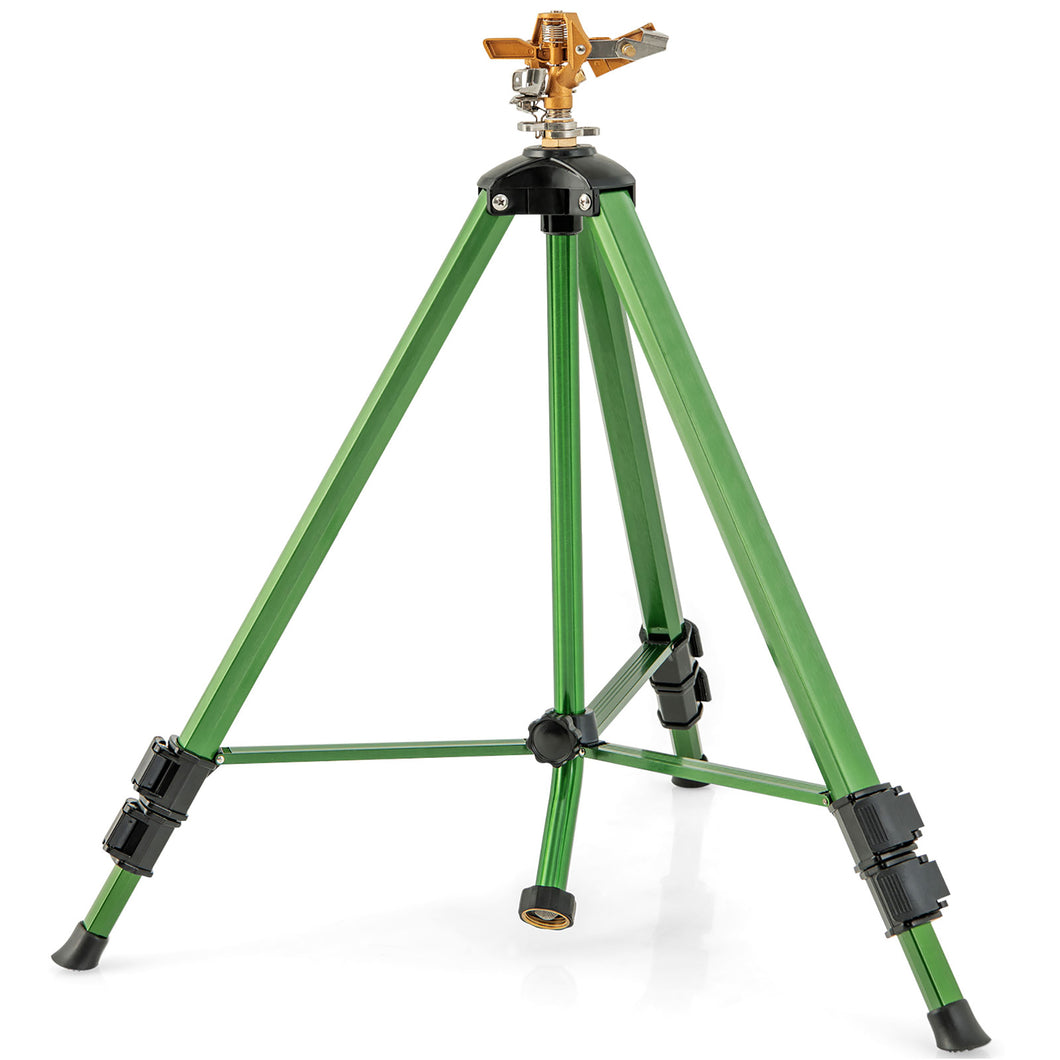 Gymax Multifunctional Lawn Sprinkler w/36FT-44.6FT Coverage Area 360 Degree Rotation