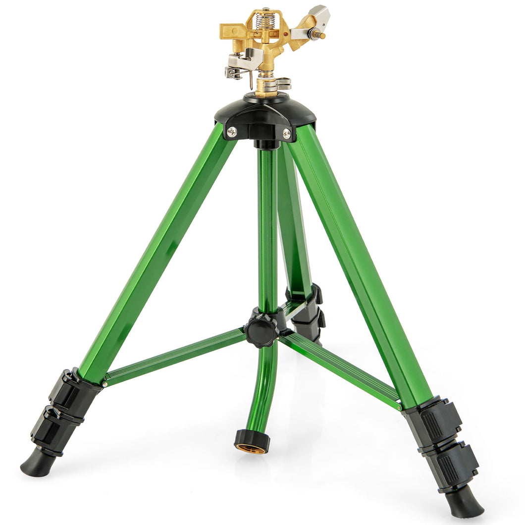 Gymax Multifunctional Lawn Sprinkler w/ 360 Degree Rotation 36FT-44.6FT Coverage Area