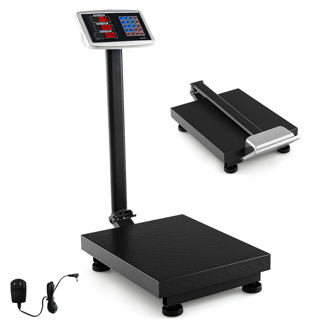Gymax Digital Shipping Postal Scale 660 LBS Load 0.1 LBS Accuracy Floor Scale
