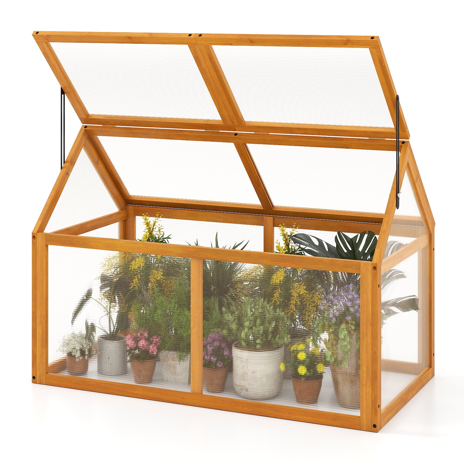 Gymax Cold Frame Greenhouse - Thumbnail 2