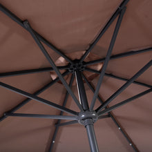 Load image into Gallery viewer, Gymax 10ft Patio Solar Umbrella LED Patio Market Steel Tilt w/ Crank Outdoor (Tan)
