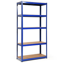 Load image into Gallery viewer, Gymax 72&#39;&#39; Heavy Duty Storage Shelf Steel Metal Garage Rack 5 Level Adjustable Blue

