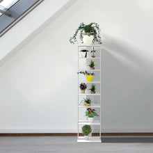 Load image into Gallery viewer, Gymax Wooden Shoes Storage Stand 7 Tiers Shoe Rack Organizer Multi-shoe Rack Shoebox
