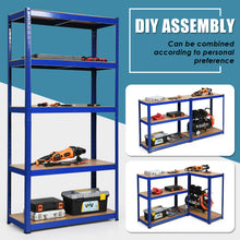 Load image into Gallery viewer, Gymax 72&#39;&#39; Heavy Duty Storage Shelf Steel Metal Garage Rack 5 Level Adjustable Blue
