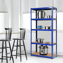 Load image into Gallery viewer, Gymax 72&#39;&#39; Heavy Duty Storage Shelf Steel Metal Garage Rack 5 Level Adjustable Blue
