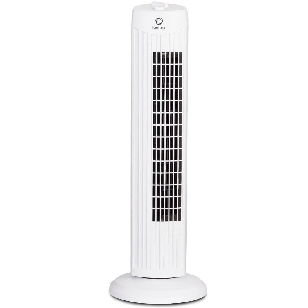 Gymax Fantask 35W 28'' Oscillating Tower Fan 3 Wind Speed Quiet Bladeless Cooling Room