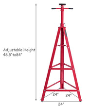 Load image into Gallery viewer, Gymax Heavy Duty 2 Ton Under Hoist Tripod Jack Adjustable Height 48.5&#39;&#39;- 84&#39;&#39;
