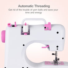 Load image into Gallery viewer, Gymax Sewing Machine Free-Arm Crafting Mending Machine with 12 Built-In Stitched White
