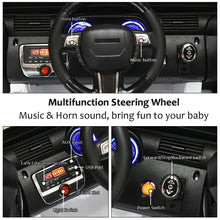 Load image into Gallery viewer, Gymax 12V Kids Ride On Truck Car w/Bluetooth Remote Control MP3 Music LED Lights White
