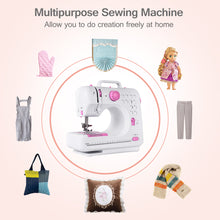 Load image into Gallery viewer, Gymax Sewing Machine Free-Arm Crafting Mending Machine with 12 Built-In Stitched White
