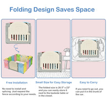 Load image into Gallery viewer, Gymax 14 Panel Foldable Baby Playpen Kids Activity Center Safety Play Yard w/Lock Door
