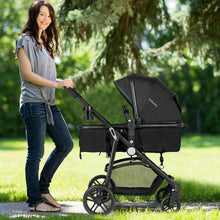 Load image into Gallery viewer, Gymax 2 In1 Foldable Baby Stroller Kids Travel Newborn Infant Buggy Pushchair Black
