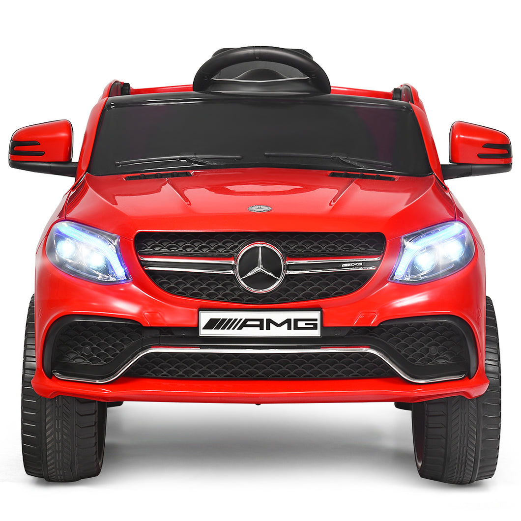 Gymax Mercedes Benz 12V Electric Kids Ride On Car Licensed MP3 RC Remote Control