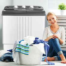 Load image into Gallery viewer, Gymax Portable Mini Compact Twin Tub 20Lbs Total Washing Machine Washer Spain spinner
