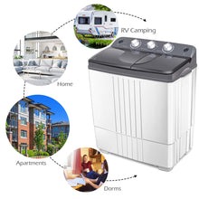 Load image into Gallery viewer, Gymax Portable Mini Compact Twin Tub 20Lbs Total Washing Machine Washer Spain spinner
