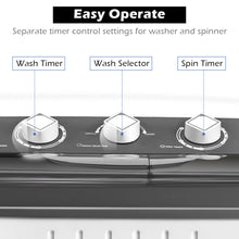 Load image into Gallery viewer, Gymax Portable Mini Compact Twin Tub 20Lbs Total Washing Machine Washer Spain spinner
