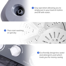 Load image into Gallery viewer, Gymax Portable Mini Compact Twin Tub 20Lbs Total Washing Machine Washer Spain spinner
