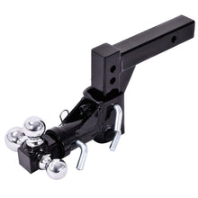 Load image into Gallery viewer, Gymax Triple Ball Swivel Adjustable Drop Turn Trailer Tow Hitch Mount For 2&#39;&#39; Receiver
