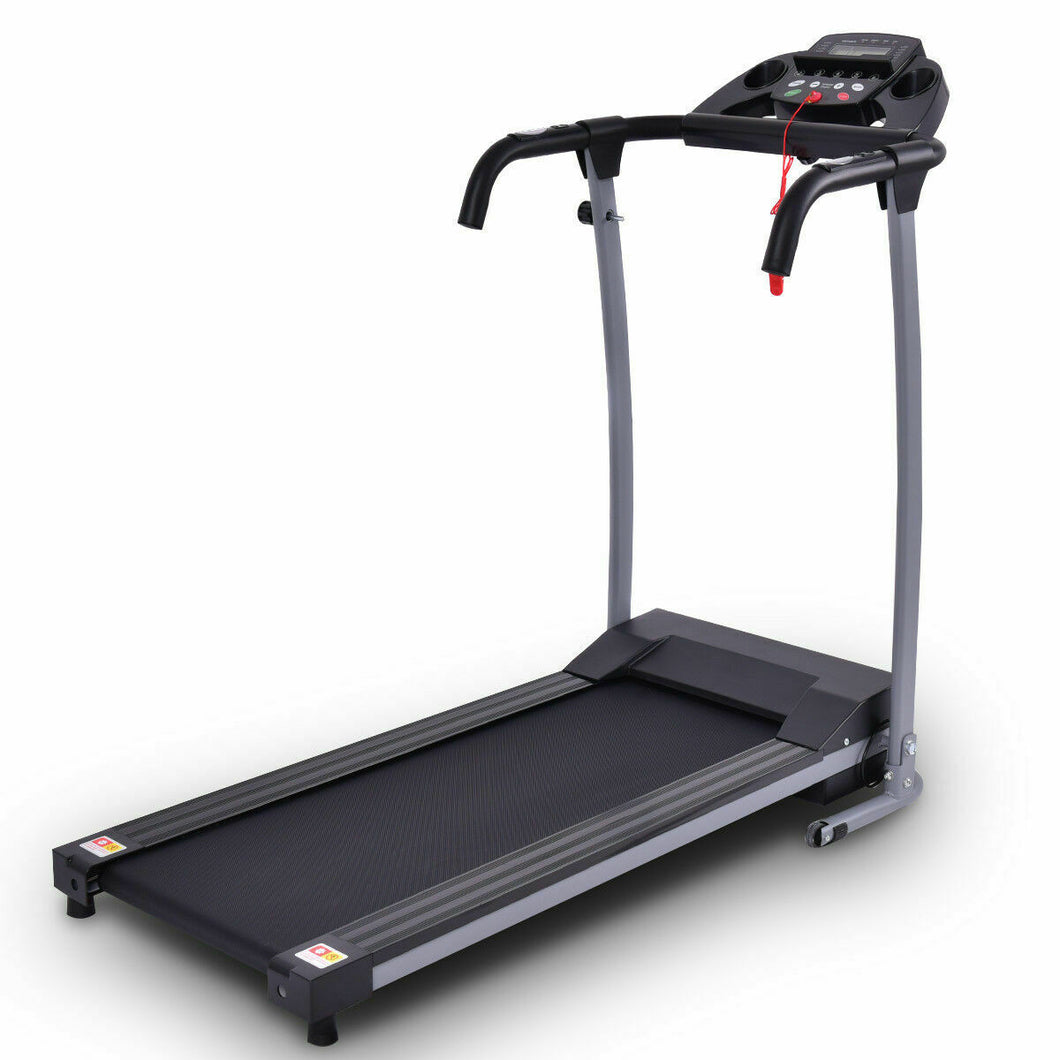 Gymax Folding Electric Treadmill Running Fitness Machine 800W Black/Pink