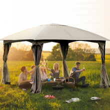 Load image into Gallery viewer, Gymax 11.5FT Patio Gazebo Canopy Tent Wedding Party Shelter Awning Mosquito Netting

