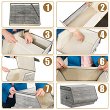 Load image into Gallery viewer, Gymax Set of 4 Large Stackable Bins Cubes W/Lids Storage Organizers
