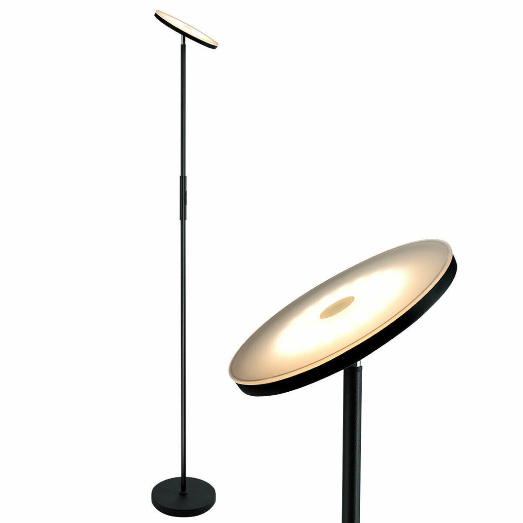 Gymax Standing Sky LED Light Modern Dimmable Torchiere Touch Control Bedroom Office