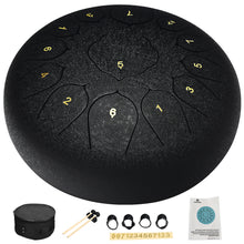 Load image into Gallery viewer, Gymax Steel Tongue Drum 13 Notes 12&#39;&#39; Handpan Drum w/ Bag Mallets &amp; Finger Picks
