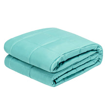 Load image into Gallery viewer, Gymax 15 lbs 48&#39;&#39; x 72&#39;&#39; Weighted Blanket w/ Bamboo Fabric Cover Blue/Green/Pink
