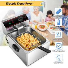 Load image into Gallery viewer, Gymax 1700W Deep Fryer Electric Commercial Tabletop Restaurant Frying w/ Basket Scoop
