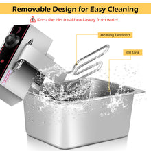 Load image into Gallery viewer, Gymax 1700W Deep Fryer Electric Commercial Tabletop Restaurant Frying w/ Basket Scoop
