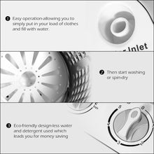 Load image into Gallery viewer, Gymax 8lbs Compact Mini Twin Tub Washing Machine Washer Spinner
