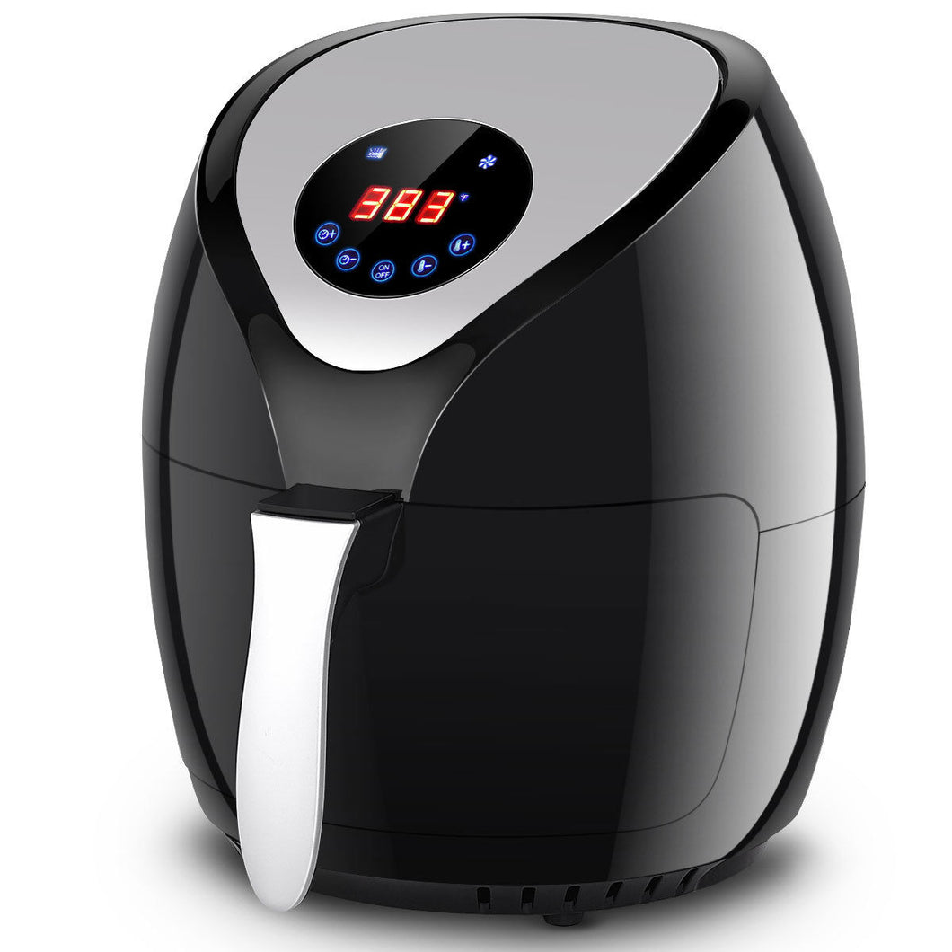 Gymax 1400W Electric Air Fryer Low-Fat Digital Touch Screen Timer Temperature Control