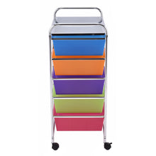 Load image into Gallery viewer, Gymax Rolling Storage Cart 15 Drawers Organize Shelf Office School
