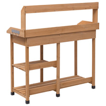 Load image into Gallery viewer, Gymax Outdoor Garden Potting Bench Lawn Patio Table Storage Shelf Work Station
