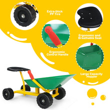Load image into Gallery viewer, Gymax 8&#39;&#39; Kids Ride-on Sand Dumper Front Tipping Heavy Duty 4 Wheels Sand Toy Gift
