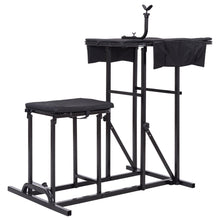 Load image into Gallery viewer, Gymax Folding Shooting Bench Seat with Adjustable Table Gun Rest Height Adjustable
