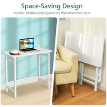 Load image into Gallery viewer, Gymax Folding Table Computer Desk PC Laptop Writing Table Home Office Workstation
