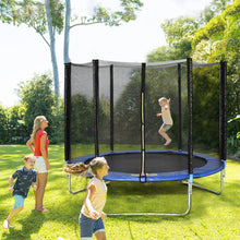 Load image into Gallery viewer, Gymax 8 FT Trampoline Combo Bounce Jump Safety Enclosure Net W/Spring Safety Pad
