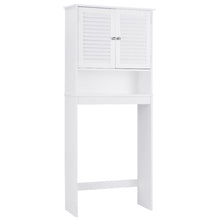 Load image into Gallery viewer, Gymax Bathroom Space Saver Over The Toilet Shelved Storage Cabinet Organizer White
