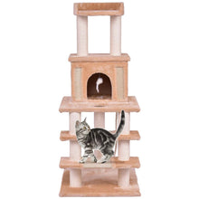 Load image into Gallery viewer, Gymax 52&#39;&#39; Cat Tree Pet Kitten Play House Tower Condo Scratching Post w Rope and Mouse
