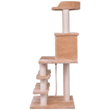 Load image into Gallery viewer, Gymax 52&#39;&#39; Cat Tree Pet Kitten Play House Tower Condo Scratching Post w Rope and Mouse
