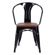 Load image into Gallery viewer, Gymax Set of 2 Armchair Stool Dining Chair Metal Wood Home Furniture
