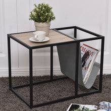 Load image into Gallery viewer, Gymax End Table Side Accent Metal Magazine Organizer Living Room Office
