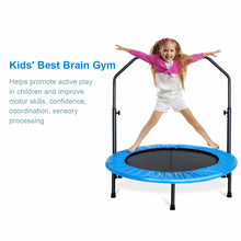 Load image into Gallery viewer, Gymax Mini Rebounder Trampoline With Adjustable Hand Rail Bouncing Workout Exercise
