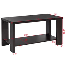 Load image into Gallery viewer, Gymax Rectangular Cocktail Table Coffee Table Living Room Furniture with Storage Shelf
