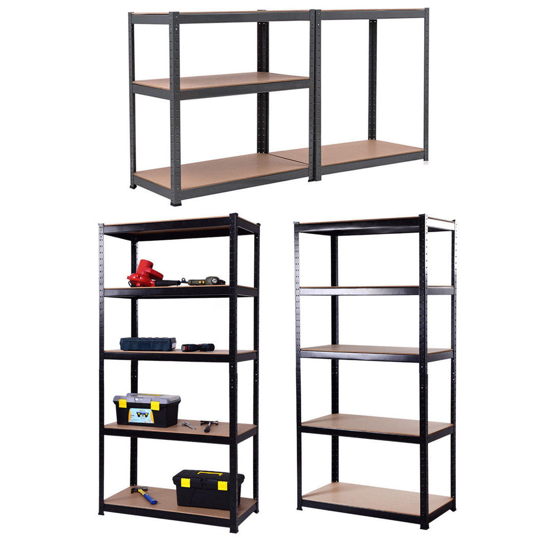 Gymax 72''x36'' Heavy Duty 5 Level Garage Shelf Storage Adjustable Weight Up to 2750Lbs