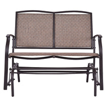 Load image into Gallery viewer, Gymax Patio Loveseat Glider Rocking Bench Double Chair With Arm Backyard Outdoor
