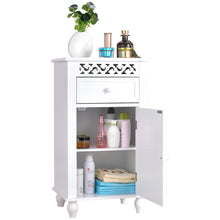 Load image into Gallery viewer, Gymax Storage Floor Cabinet Bathroom Organizer Floor Cabinet Drawer Kitchen White
