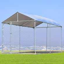 Load image into Gallery viewer, Gymax Large Pet Dog Run House Kennel Shade Cage 7.5'x13' Roof Cover Backyard Playpen
